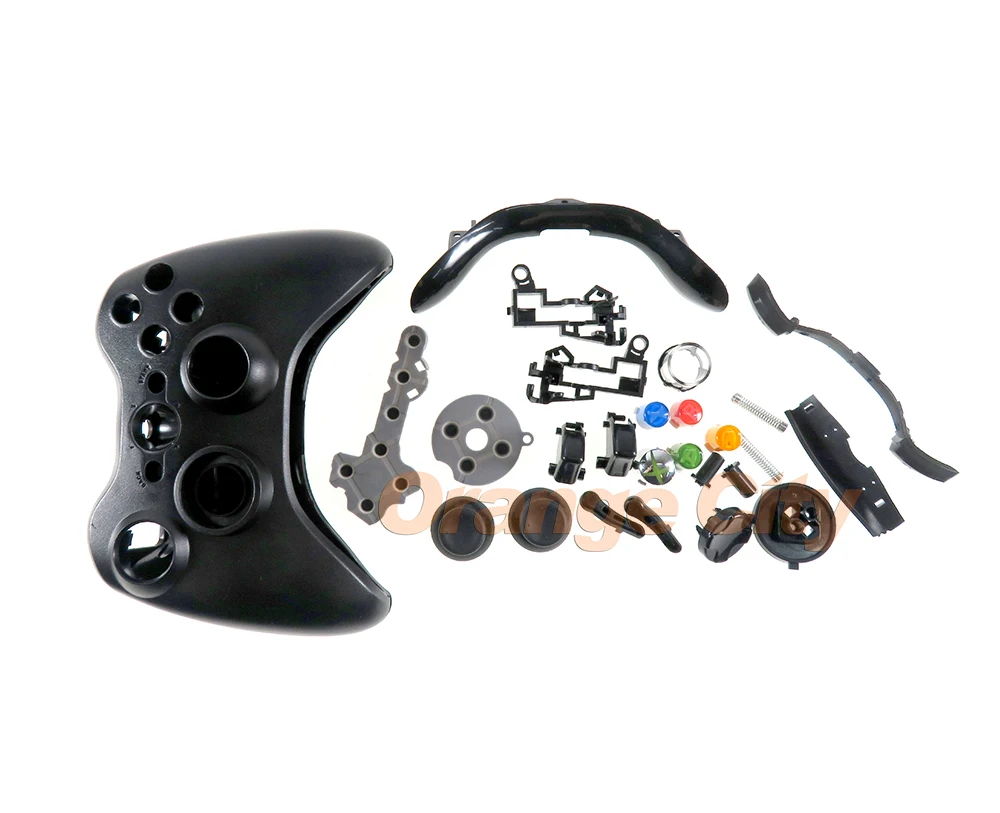 3 набора черный белый чехол с полным покрытием корпуса кнопками для Xbox360 xbox 360