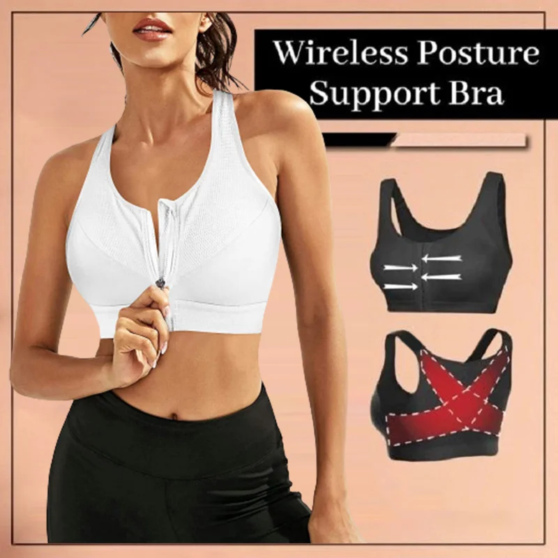 

Sports Bra Women Fitness Yoga Bras Zip Front Women's Professional Shockproof Sports Bra Yoga Underwear Running Vest Women Top