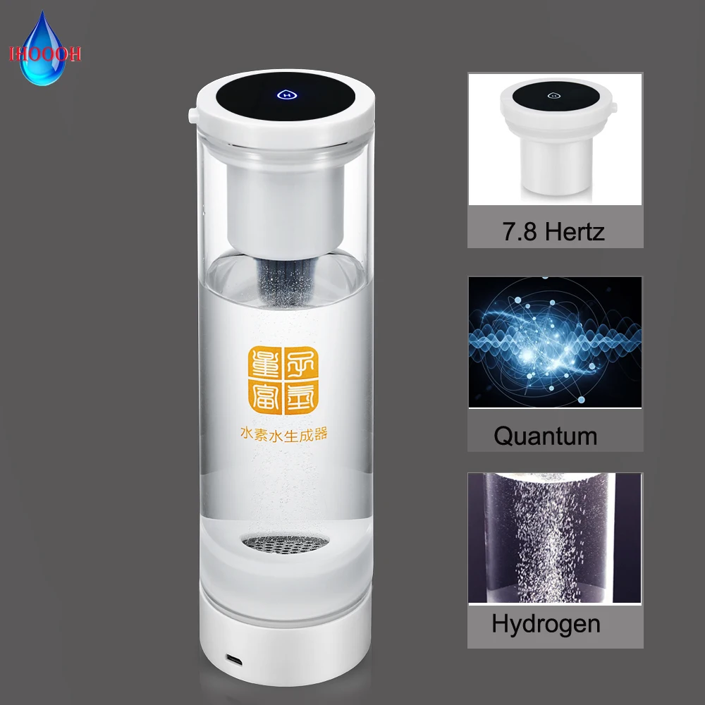 

Portable MRETOH 7.8 Hertz Hydrogen Generator Quantum Water Bottle Multifunction 600ML H2 Glass Cup Anti-Aging Improve Immunity