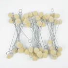 100 шт., аппликатор для окрашивания шерсти, с металлической ручкой, для поделок