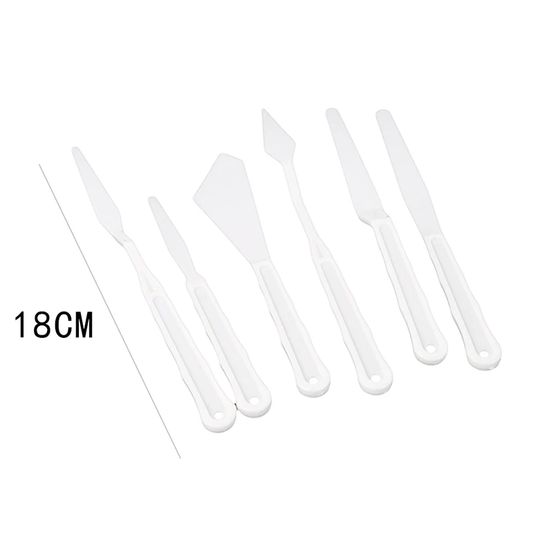 6 шт./лот новые пластиковые палетные ножи скребок Шпатель Лопата художественные