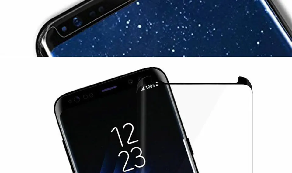 VBNBV 3D полностью изогнутое закаленное стекло для samsung Galaxy S10 S9 S8 Plus Защита экрана для samsung Note 9 8 S10E защитная пленка