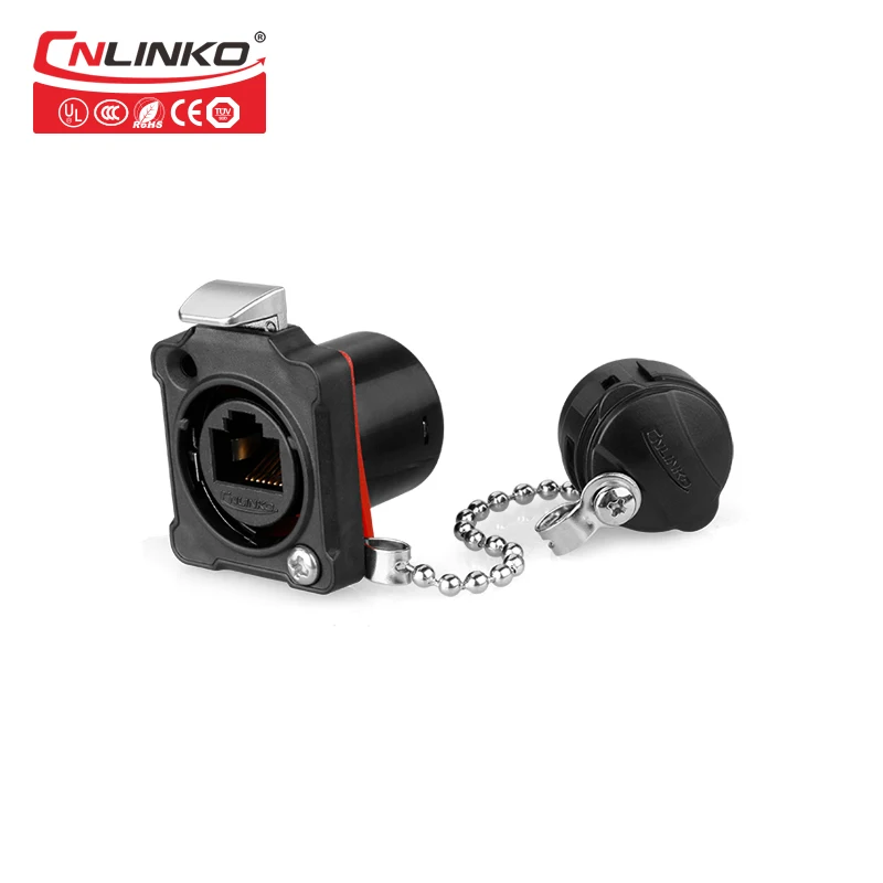 8 контактный Электрический BD24 RJ45 Cat5e IP67 Водонепроницаемый Кабельный разъем