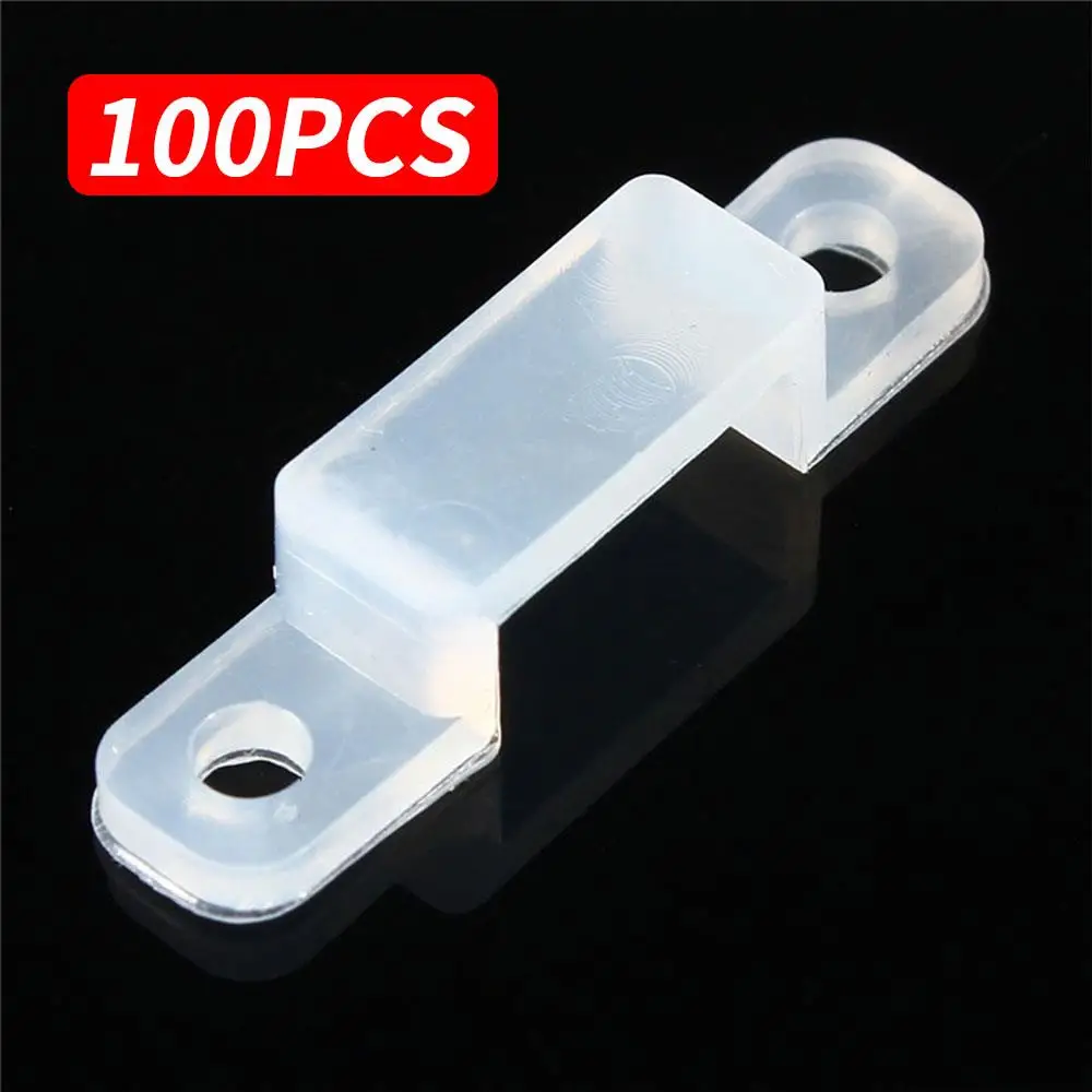 

100pcs Soft Durable Fixer Silicon Clip Fixer Clip Silicon Fastener 5050 5630 LED Strip Light Fix RGB Home Decor