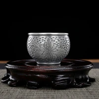 silver tea cup 999 sterling silver master cup handmade chinese household tea set tea cup sterling silver tea cup
