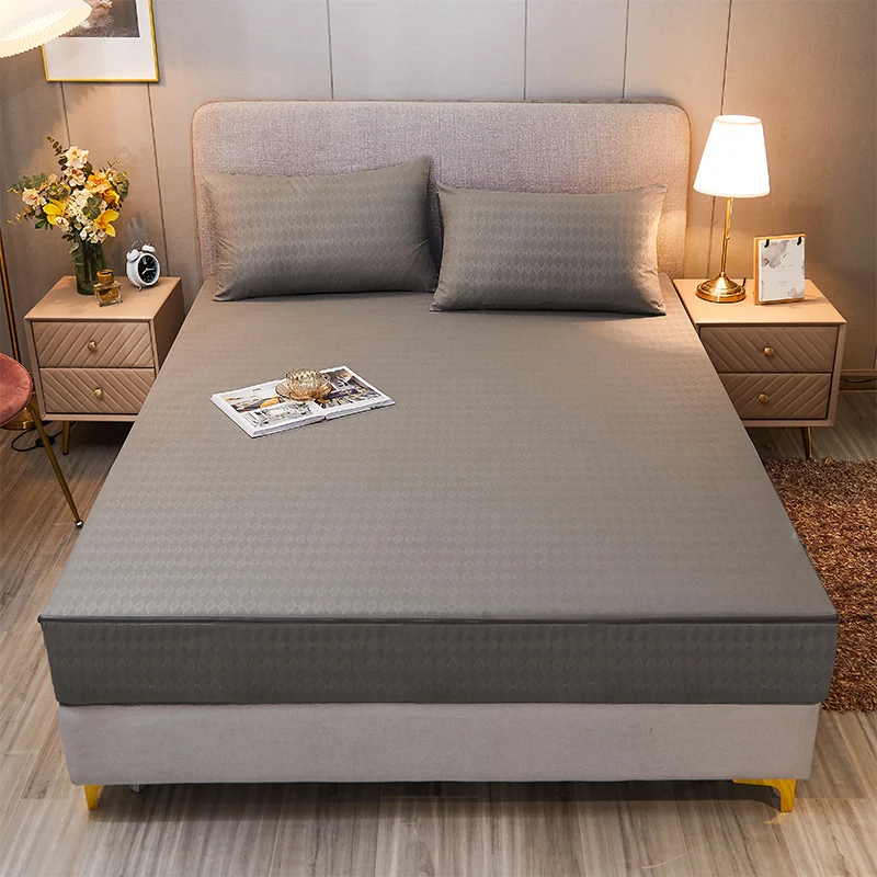 Mattress Cover Six-Sided With Zipper Fitted Sheet Dust Queen/King /Twin/Full Customizable Bed | Дом и сад