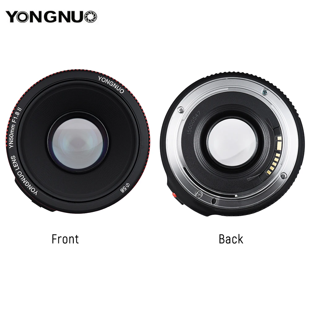 Объектив YONGNUO YN F1.8 II 50 мм линза с широкой диафрагмой автофокусировка эффект бокэ