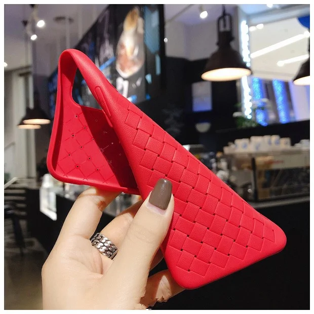 fashion woven pattern heat dissipation phone case for iphone 12 11 pro max xr xs max 6s 7 8 plus soft silicone protection cover free global shipping