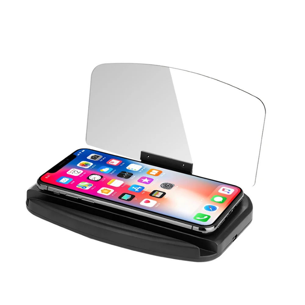 Беспроводное Автомобильное зарядное устройство Qi проектор для смартфона