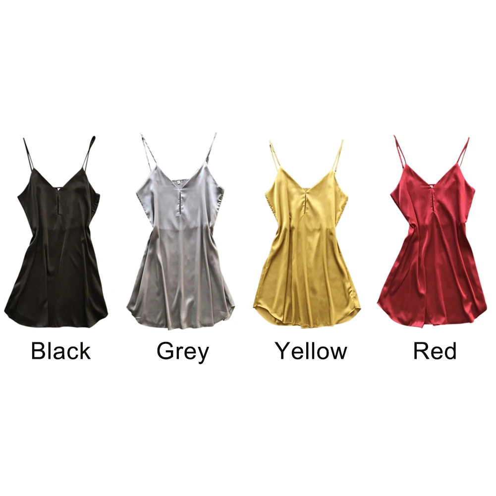 Одежда для отдыха имитированный шелк женский пеньюар леди подарок лето V шеи