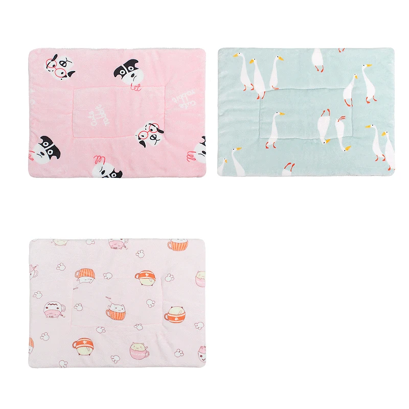 Коврик-гнездо для собак и кошек 2 шт. плюшевый матрас плотный двусторонний