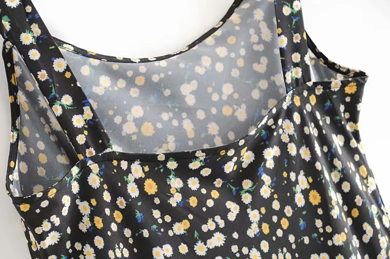 Bazaleas винтажное летнее платье с принтом рыбий хвост Vestido шикарное черное белым и