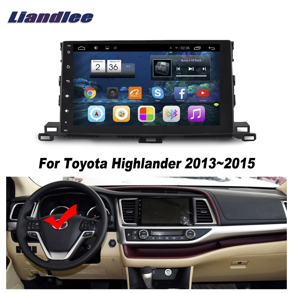 Автомобильный GPS dvd плеер для Toyota Highlander 2013 2015 Android автомобильный Радио Стерео