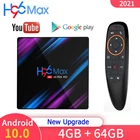 ТВ-приставка H96 MAX на Android 10, 4 + 64 ГБ, 4 ядра, 2021 ГГц, Wi-Fi, YouTube