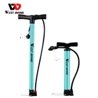 WEST BIKING воздушный насос для велосипеда Schrader Presta стальной корпус MTB дорожный велосипед мяч высокого давления шины Надувное 120160 PSI велосипедный насос