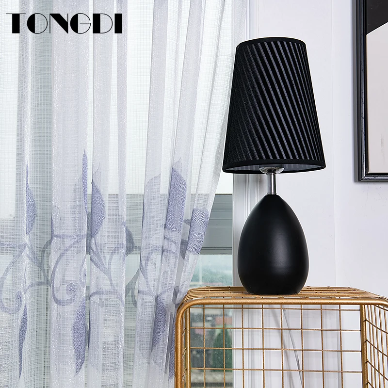 Белая Тюлевая занавеска TONGDI с принтом элегантные большие листья цветочные цветы