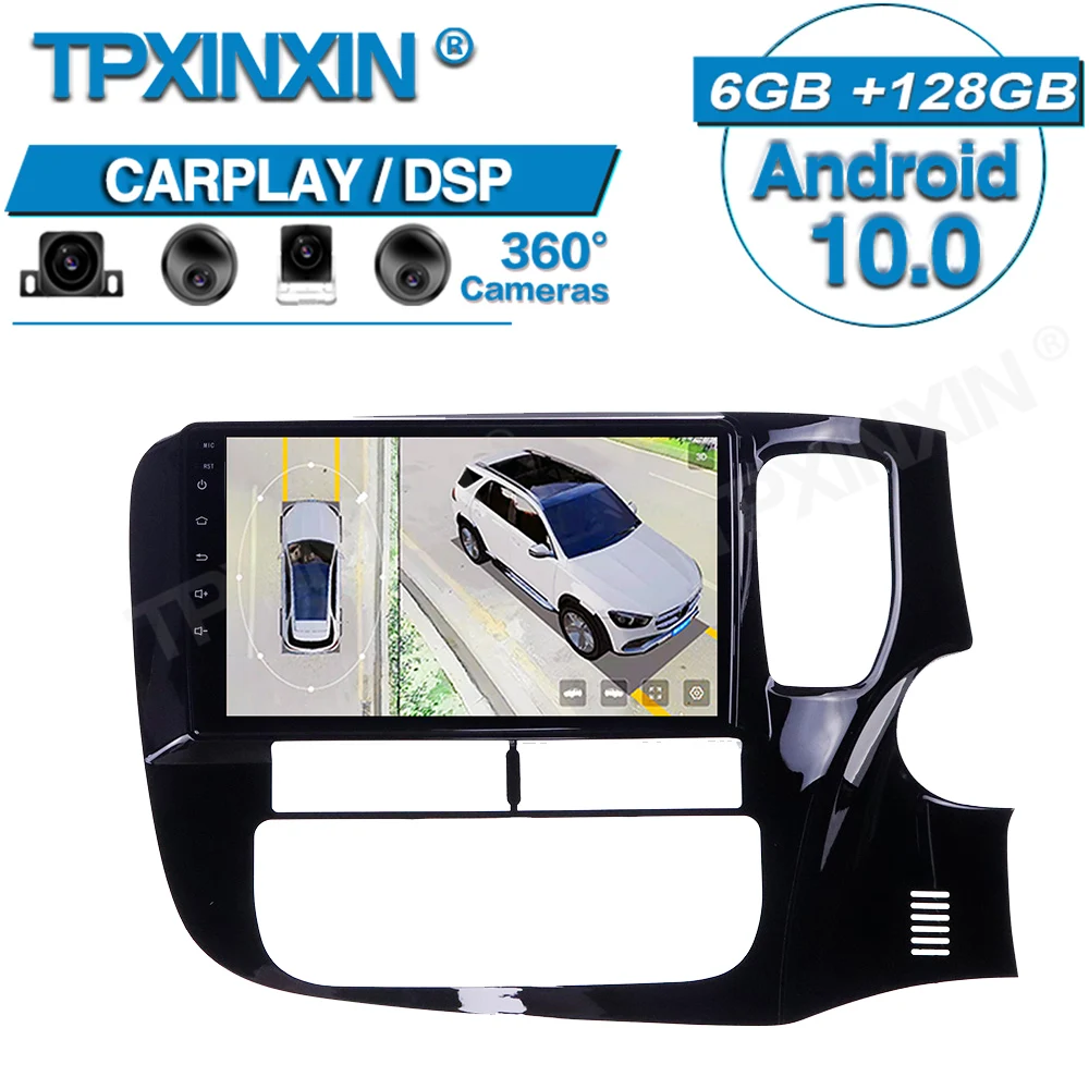 Android для Mitsubishi Outlander 2014 + RHD 360 HD Автомобильная камера с объемным обзором