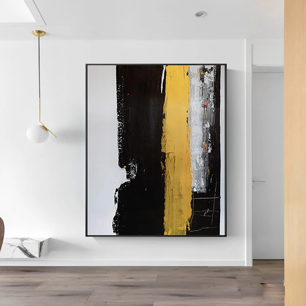 

New Abstract Large Sizes Handmade Oil Painting On Canvas Abstract Landscape Wall Art Pictures For Living Room Decoration Unframe