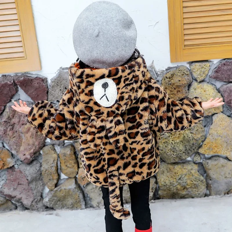 CROAL CHERIE/зимняя детская куртка для девочек одежда на Хэллоуин теплое флисовое