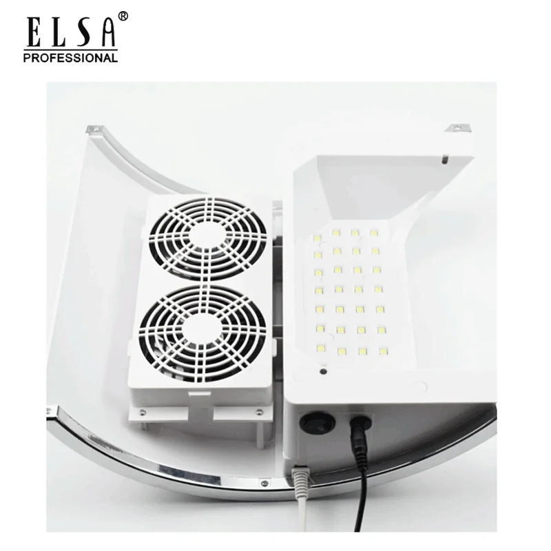Маникюрная лампа 2 в 1 с пылесборником для ногтей двумя мощными вентиляторами и 36