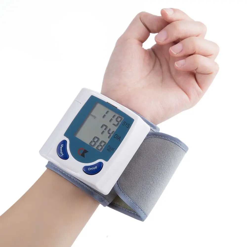 

Household Medical pulse Blood pressure gauge LCD Digital Tonometer Automatic blood pressure gauge Tensiometer Bp Heartbeat meter