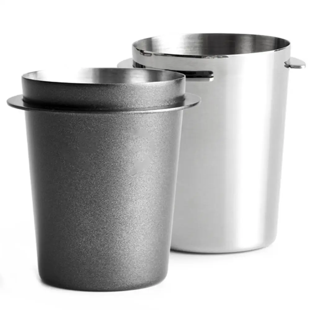 

58 mm Coffee Dosing Cup Sniffing Mug Stainless Steel Coffee Dosing Cup Powder Feeder Part for Espresso Machine Wear Resistant