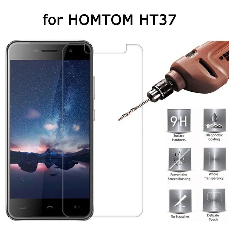 Стеклянное закаленное стекло Для Doogee Homtom HT37 Ht37 Pro 5 0 дюймов|Защитные стёкла и