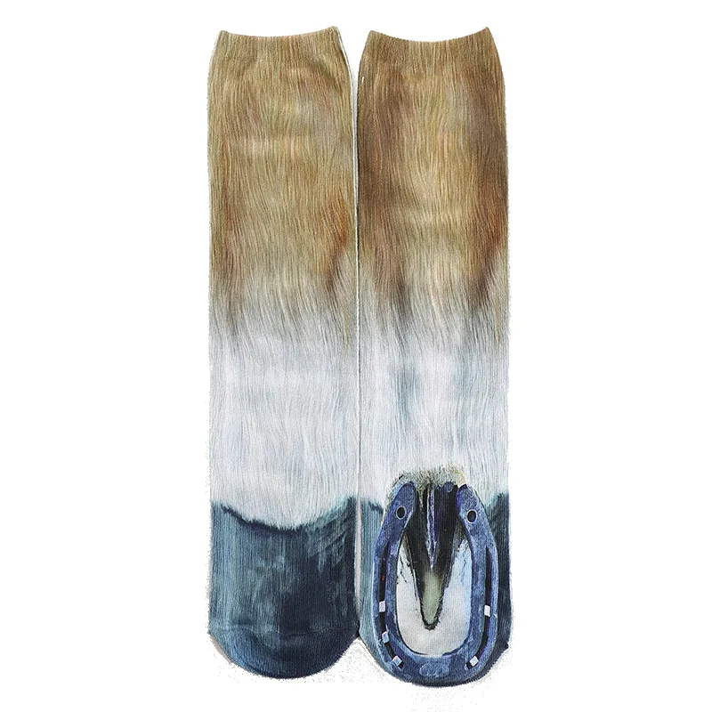 KASURE/носки с 3D принтом в виде лап животных унисекс милые забавные детские носки до