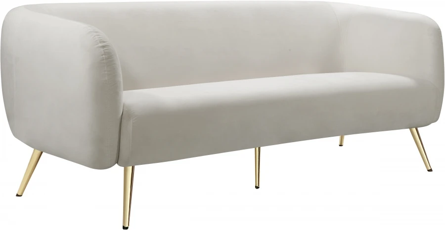 

Linen Sofa Modern L Shape White Sofas Chesterfield Settee Tufted Scrolled Arm Love seat High Leg Studio Bench for Living Room