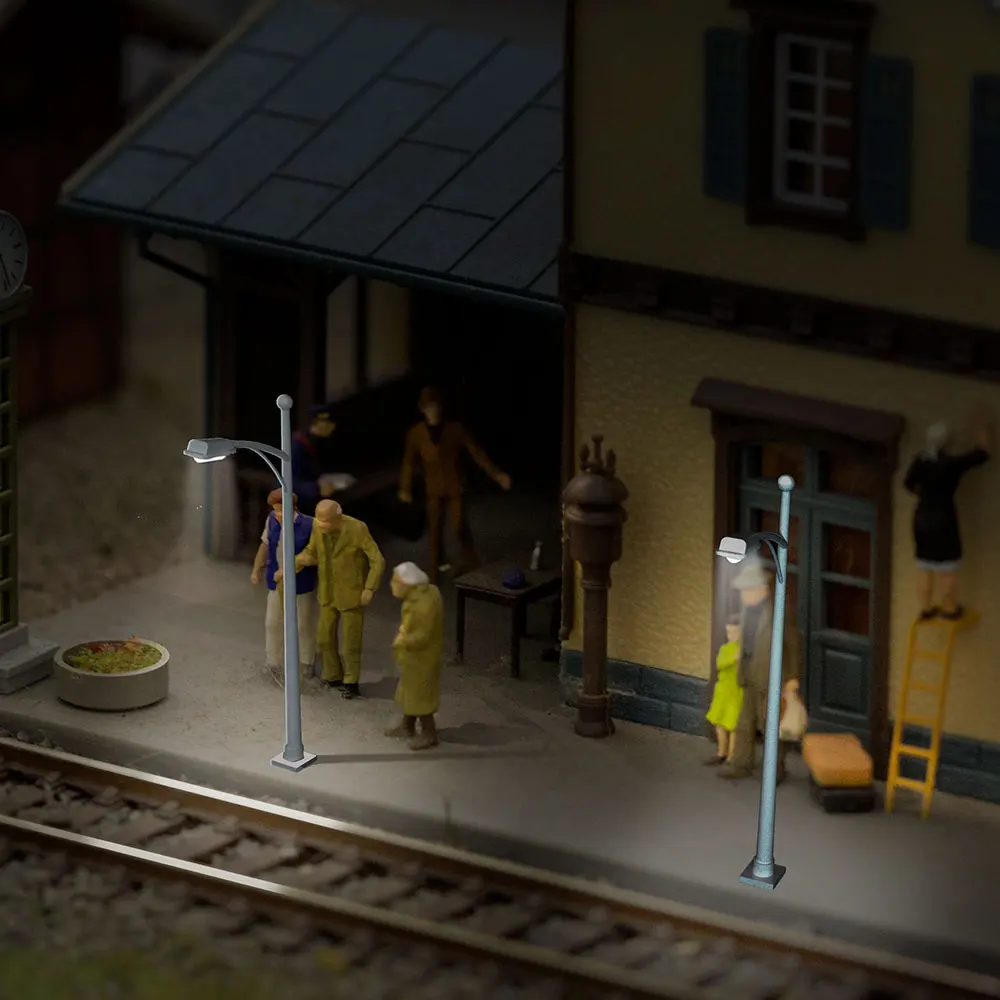 Модель уличного светильника HO N Scale 3V для строительного поезда предварительно
