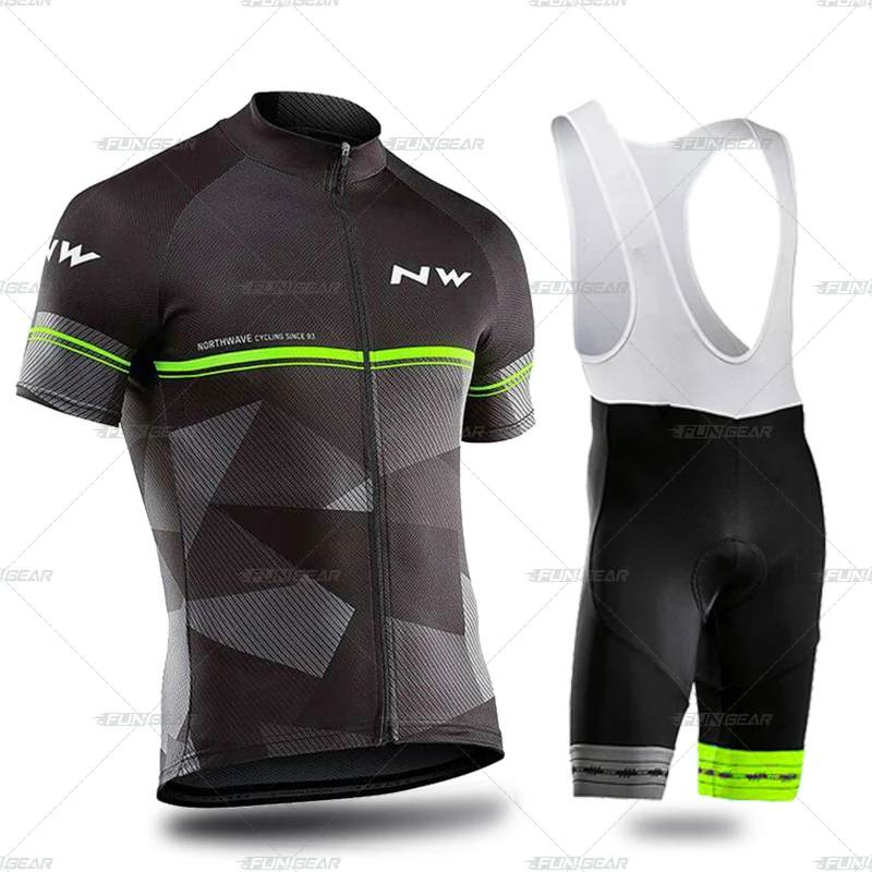 BibCyclingSet Pro Team Jersey велосипед набор Мужская велосипедная Одежда для верховой езды летняя форма с короткими рукавами велосипедные гонки на дорогах одежда Ropa Ciclismo Maillot - Цвет: BibCyclingSet