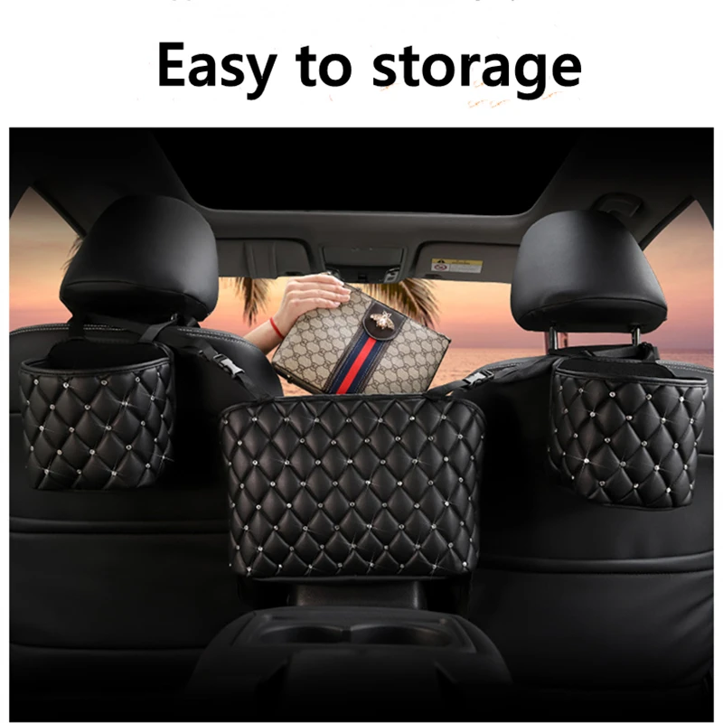 Универсальный органайзер для сумка хранения на сиденье автомобиля с блестящими