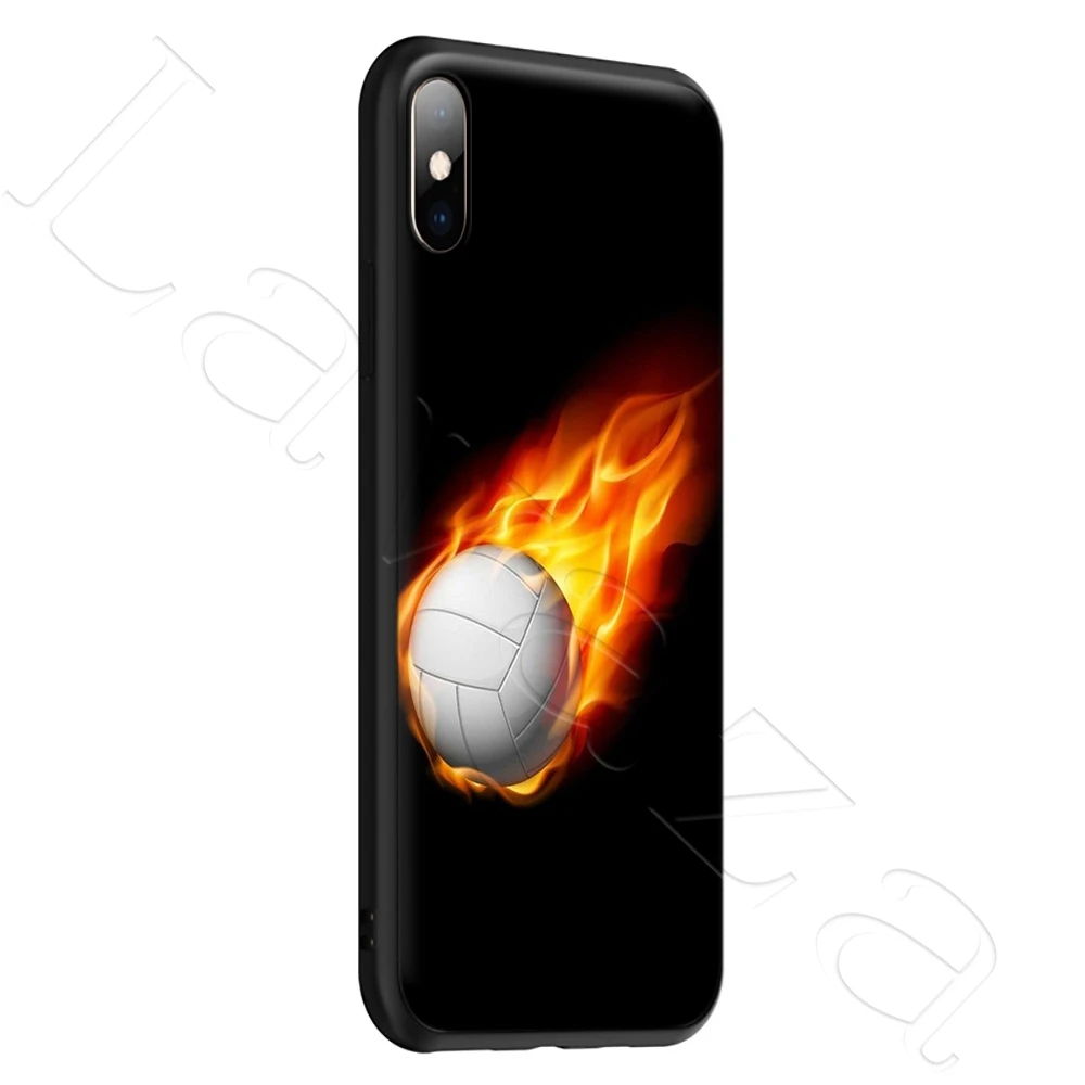 Мягкий чехол из ТПУ Lavaza для волейбола красочный стиль iPhone 12 Mini 11 Pro XS Max XR X 8 7 6 6S Plus 5