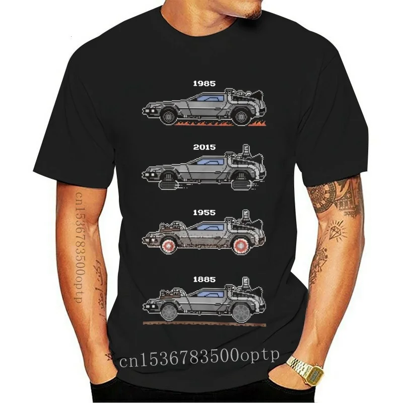 

New Men 2021 Brand Clothing Tees Casual 88MPH UNISEX T-SHIRT | Back To The Future Tribute, Delorean, Pixel T-Shirt