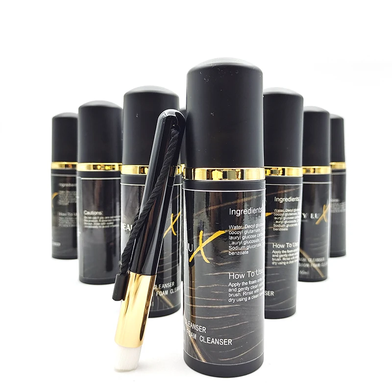 Оптовая продажа с фабрики 60 мл шампунь для ресниц Мягкая очищающая искусственная