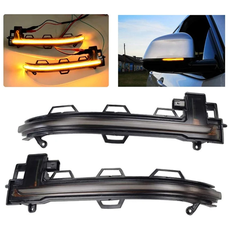 

NEW-Dynamic Turn Signal Light Side Wing Mirror Indicator Rearview Mirror Lamp For-BMW X3 X4 X5 X6 X7 G01 G02 G05 2018-2020