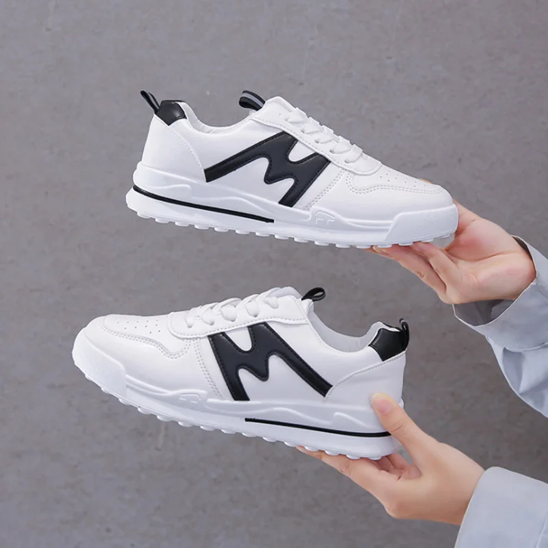 

Женская весенне-осенняя спортивная обувь на толстой подошве, Женская Удобная спортивная обувь для тренировок и бега, Вулканизированная обу...