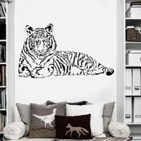 Large Size Tiger Home Decor Bedroom Living Room Wall Sticker House Decoration Art DIY Vinyl Wall Decals Wallpaper Animal M171