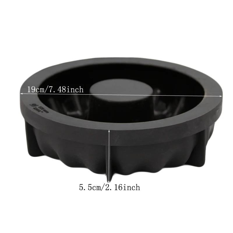 1 шт. черный 3D силиконовый мусс для мороженого шоколада хлеба выпечки Molud