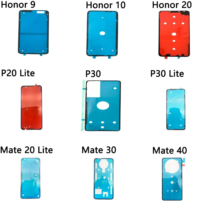 2 шт. для Huawei P20 Mate 20 30 40 Pro P40 Lite Honor 8X 9X 10 задняя крышка аккумулятора дверная