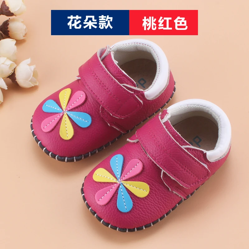 

baby whale shoes Soft Bottom Cartoons car Genuine Leather shoes Flat children Antislip spring shoes