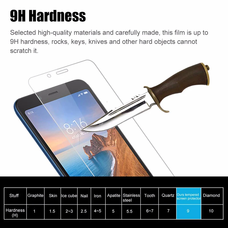 Стекло для Xiaomi Redmi 7A Redmi7a Premium 2.5D 0 26 мм закаленное стекло защиты экрана защитная
