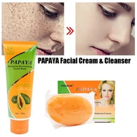 papaya whitening anti freckle soap face care wash basis cleansing deep brighten skin care whitening soap face cleansing supplies