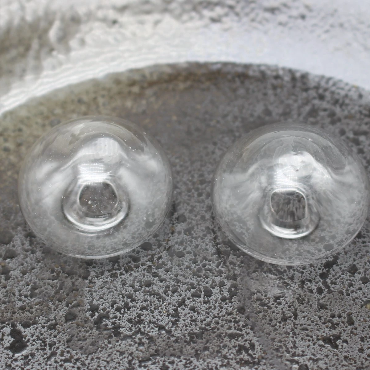 10 прозрачных пустых стеклянных купольных кабошонов 1/2 глобус Бутылка 24 мм|dome