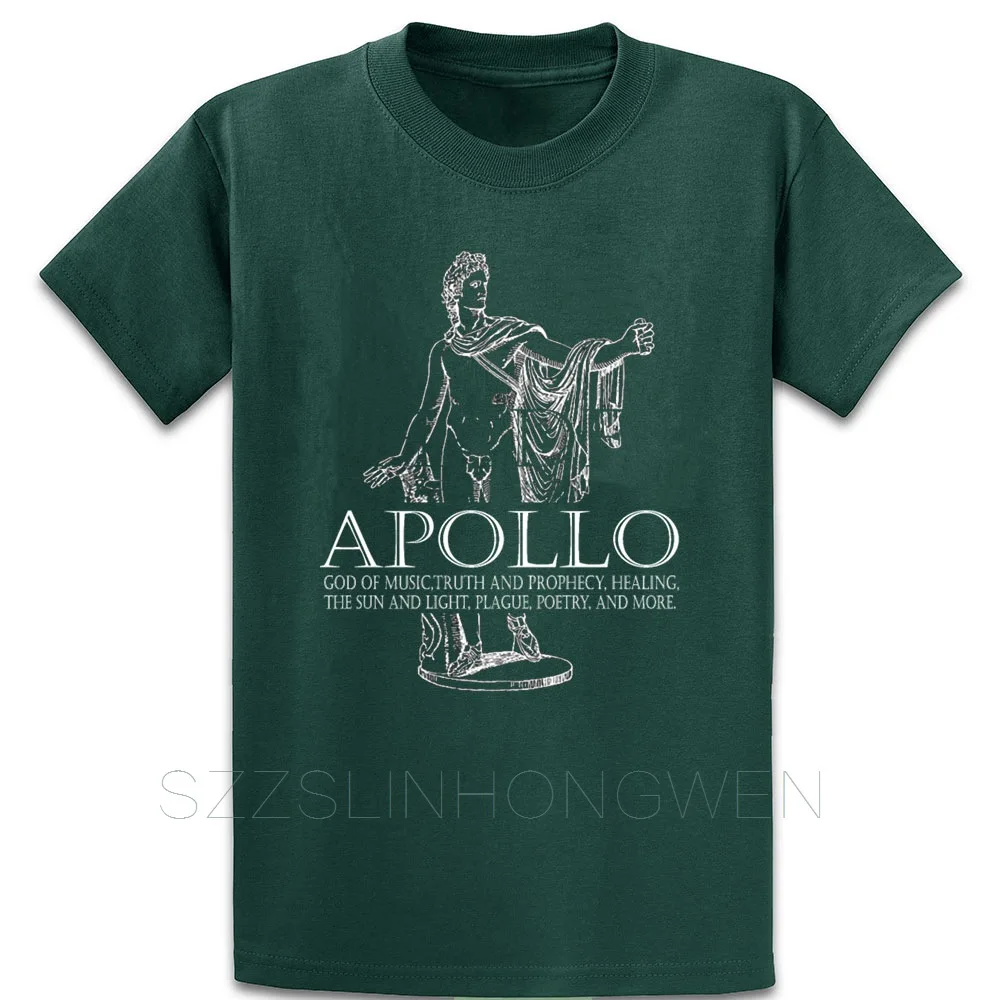 Apollo God Of Music And Sun греческая футболка с рисунком мифологии круглым вырезом и