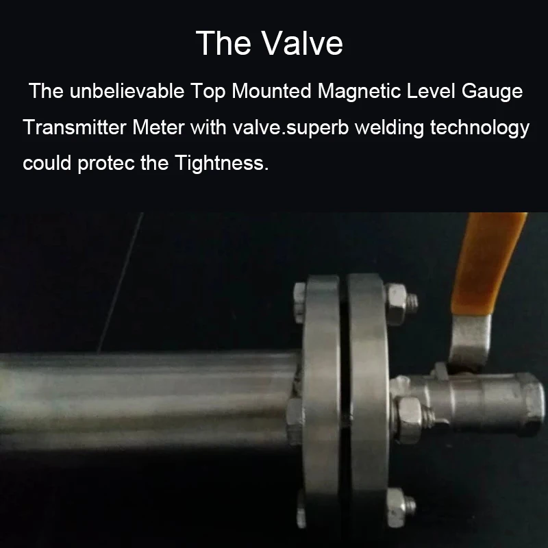 Магнитный индикатор уровня воды с боковым креплением на выходе 4 20 мА 1200 мм|water level