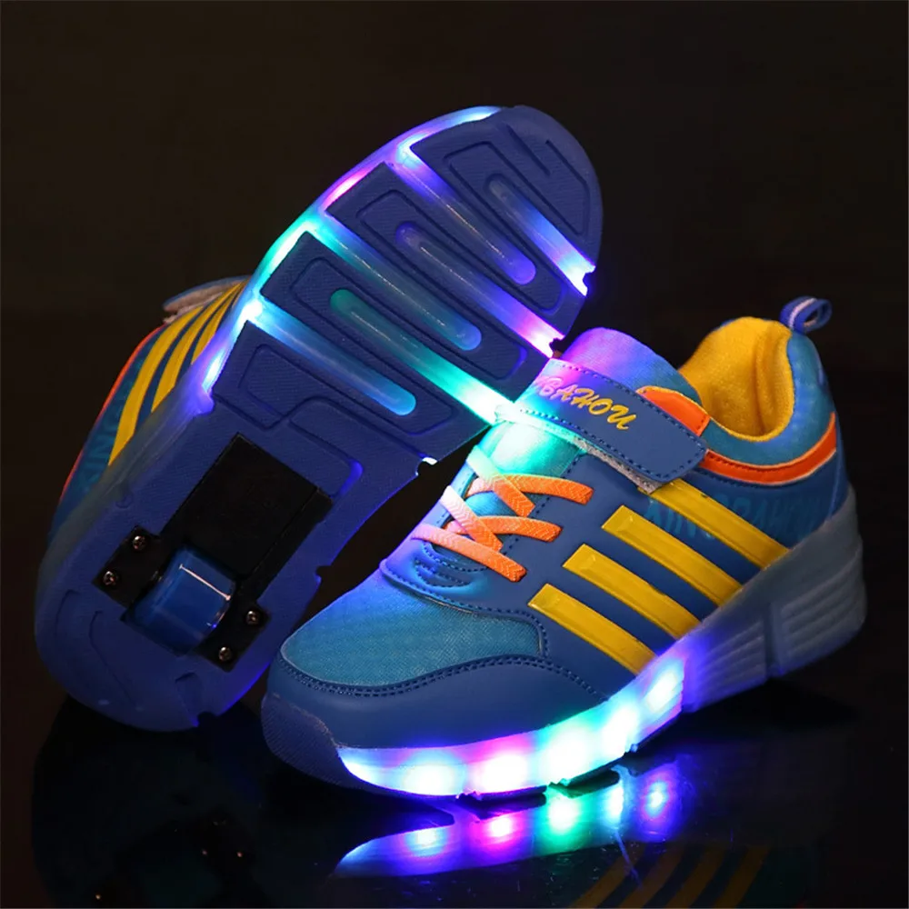Heelys новый дизайн повседневные кроссовки с колесами для мальчиков весенняя обувь