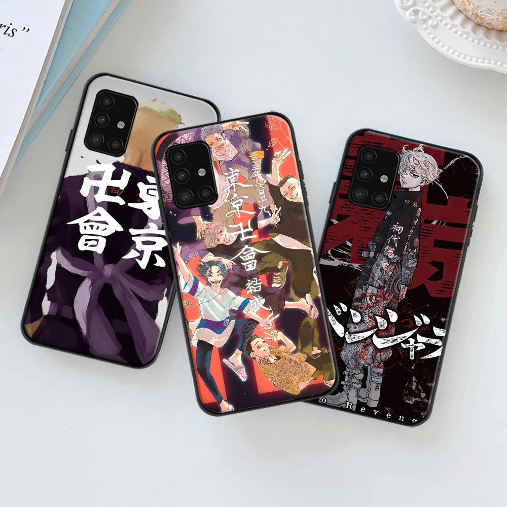 

Tokyo Avengers Japan Anime Phone Case For Samsung Galaxy A51 A52 A71 A72 4G 5G For A72 A52 Funda Carcasa Soft TPU Back Cover