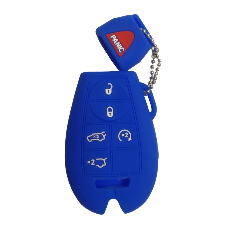 Силиконовый чехол для ключей Chrysler Jeep Grand Cherokee Dodge Caravan Durango Charger Journey Remote|Футляр