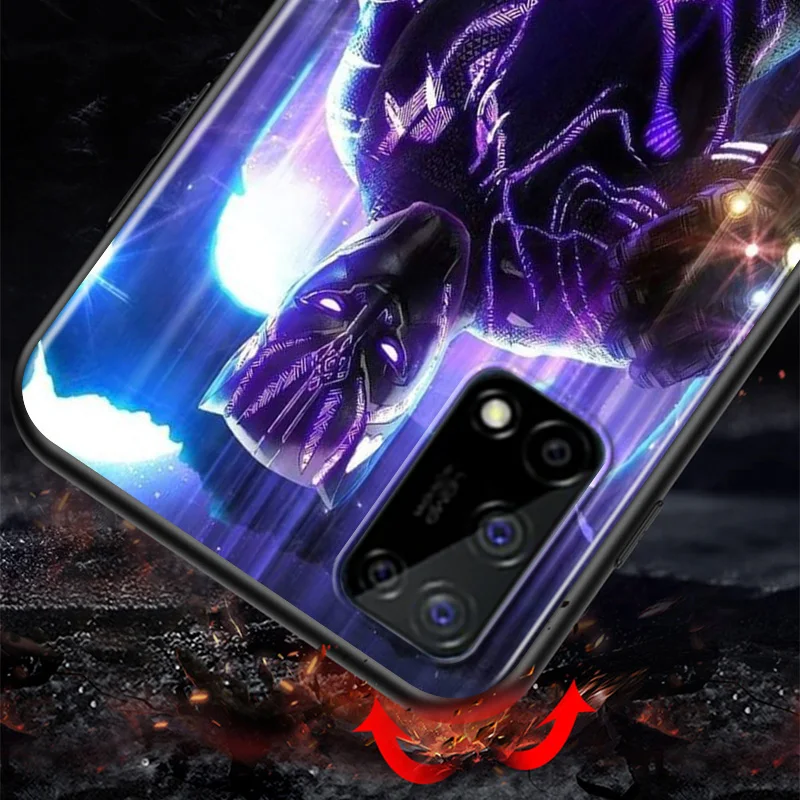 

Marvel Super Hero Avengers Black Panther For Huawei Honor X10 10X 10i 10 9C 9S 9A 9i 9N 9X Pro 9 Lite TPU Silicone Phone Case